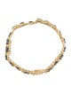 Bracelet 14K Sapphire & Diamond Rope Link