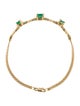 Bracelet 18K 1.13ctw Emerald Station Bracelet
