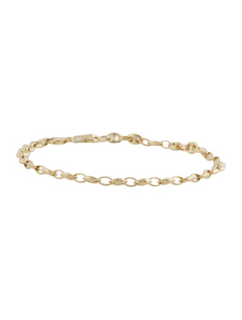 Bracelet 10K Hollow Link Chain Bracelet