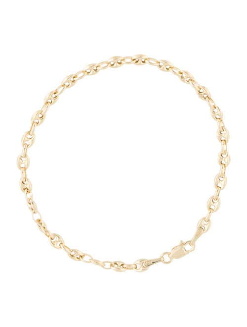 Bracelet 10K Hollow Link Chain Bracelet