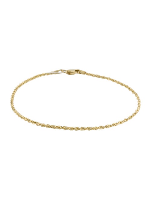 Bracelet 10K Rope Chain Link Bracelet