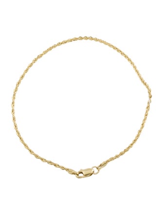 Bracelet 10K Rope Chain Link Bracelet