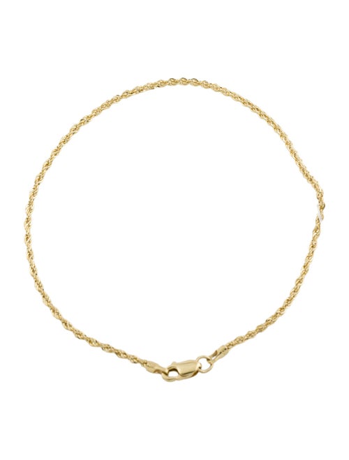 Bracelet 10K Rope Chain Link Bracelet