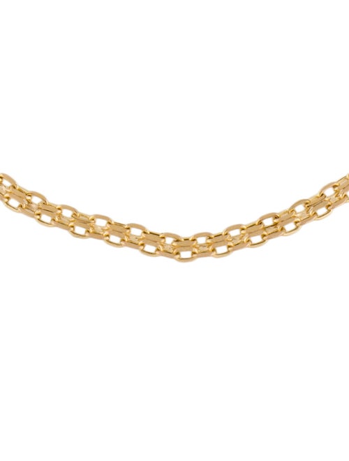 Bracelet 10K Double Paper Clip Chain Link Bracelet