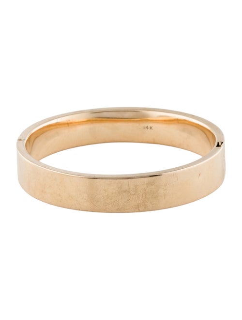 Bracelet 14K Engraved Hinged Bangle