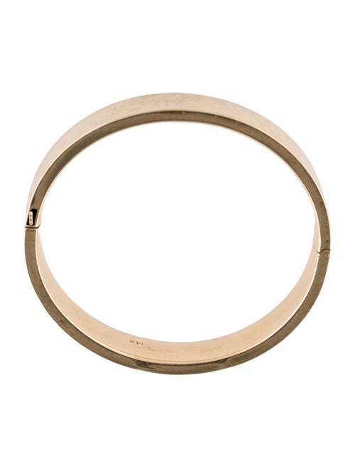 Bracelet 14K Engraved Hinged Bangle