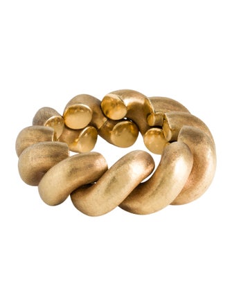 Bracelet 18K Scalloped Link Bracelet