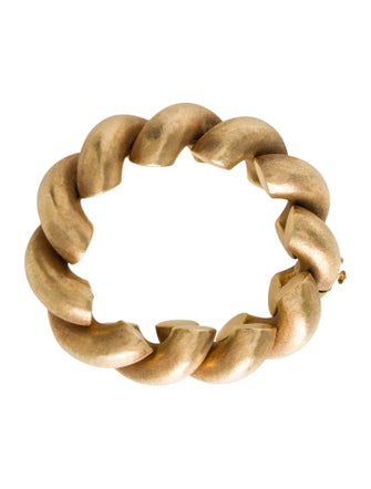 Bracelet 18K Scalloped Link Bracelet