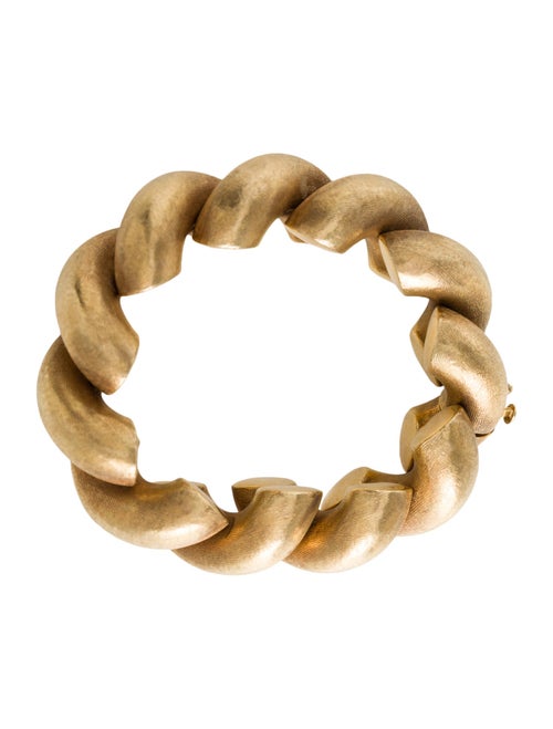 Bracelet 18K Scalloped Link Bracelet