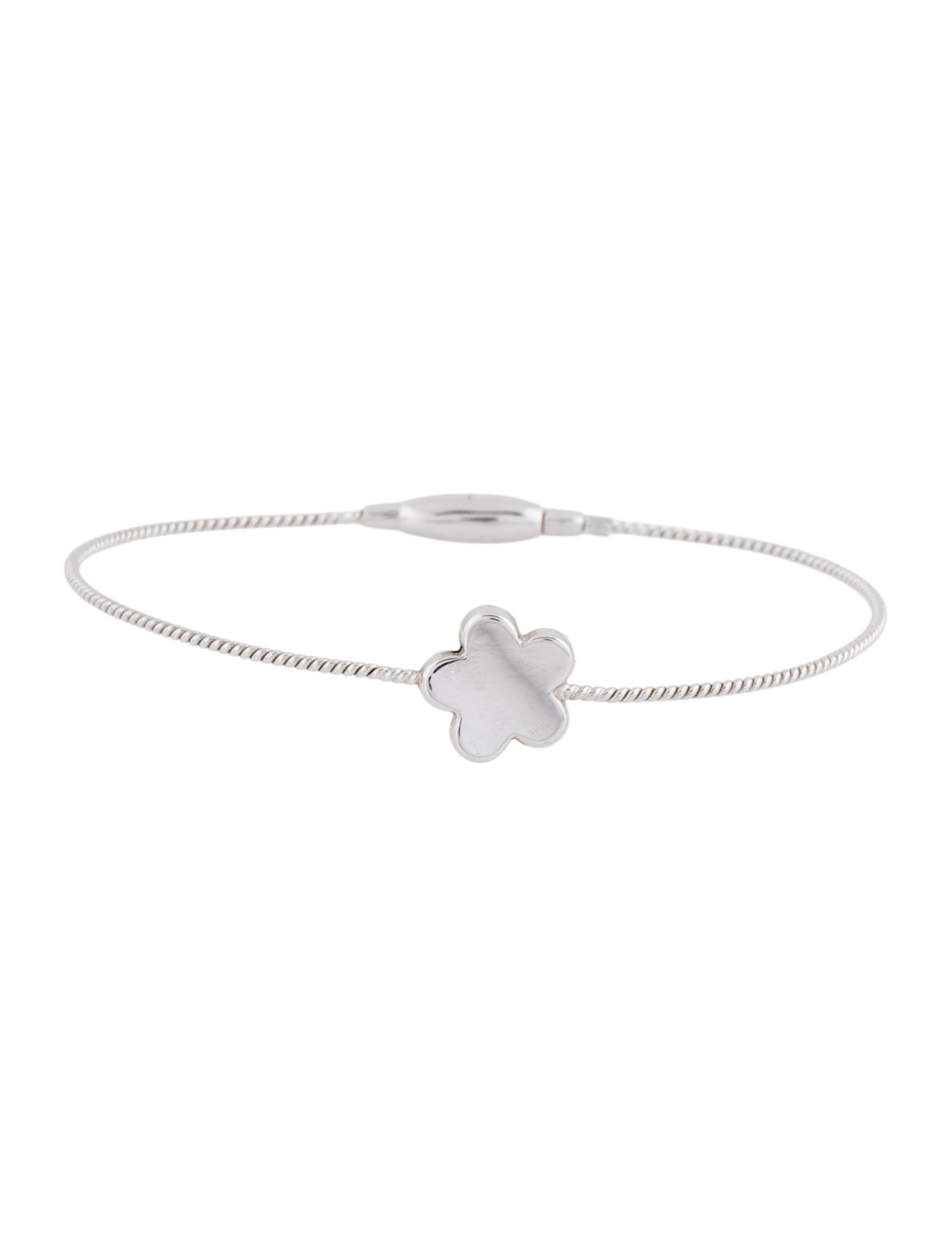 Bracelet 18K Flower Wire Bangle