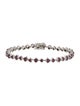 Bracelet 14K 3.89ctw Rhodolite Garnet Link Bracelet