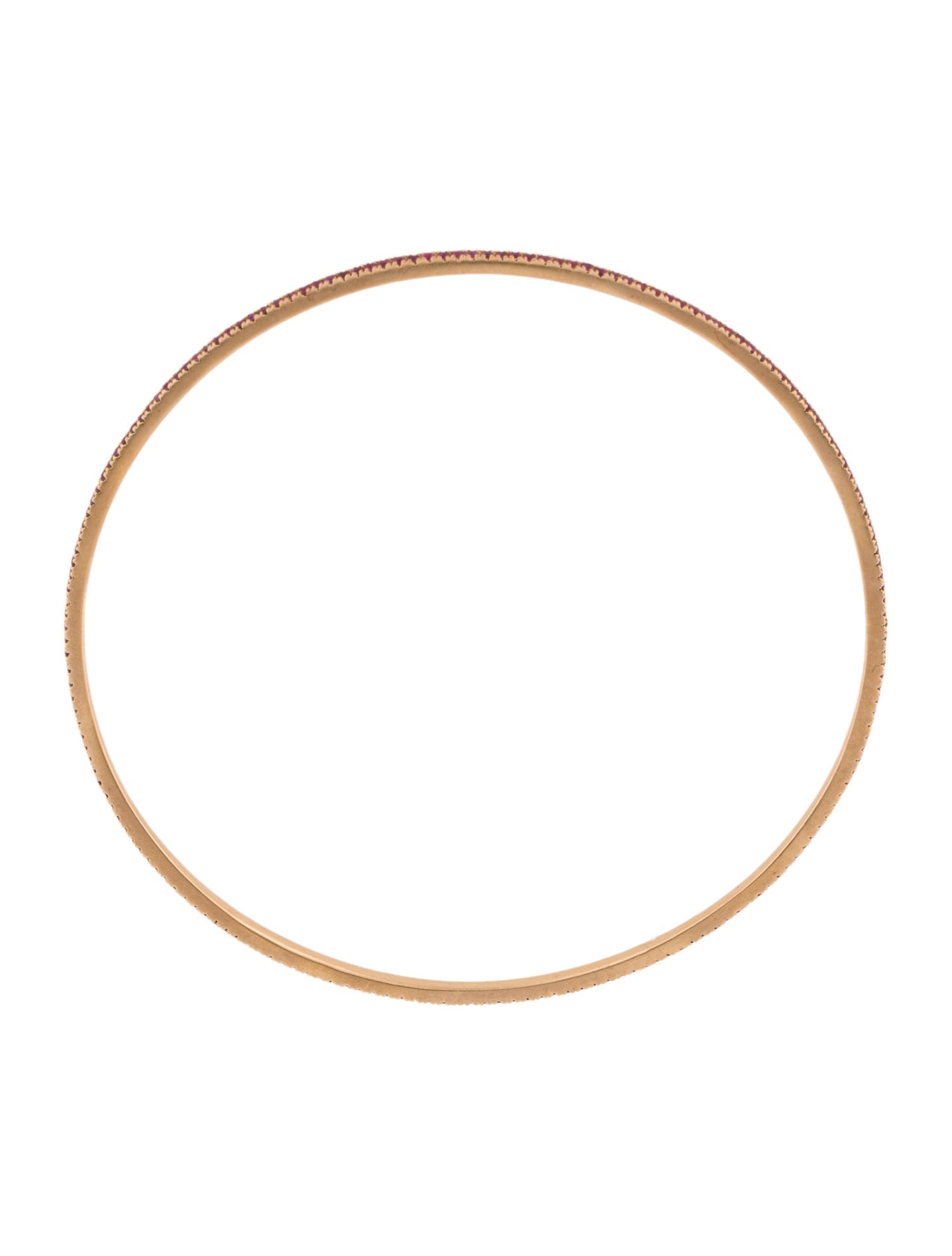 18K Ruby Bangle Bracelet