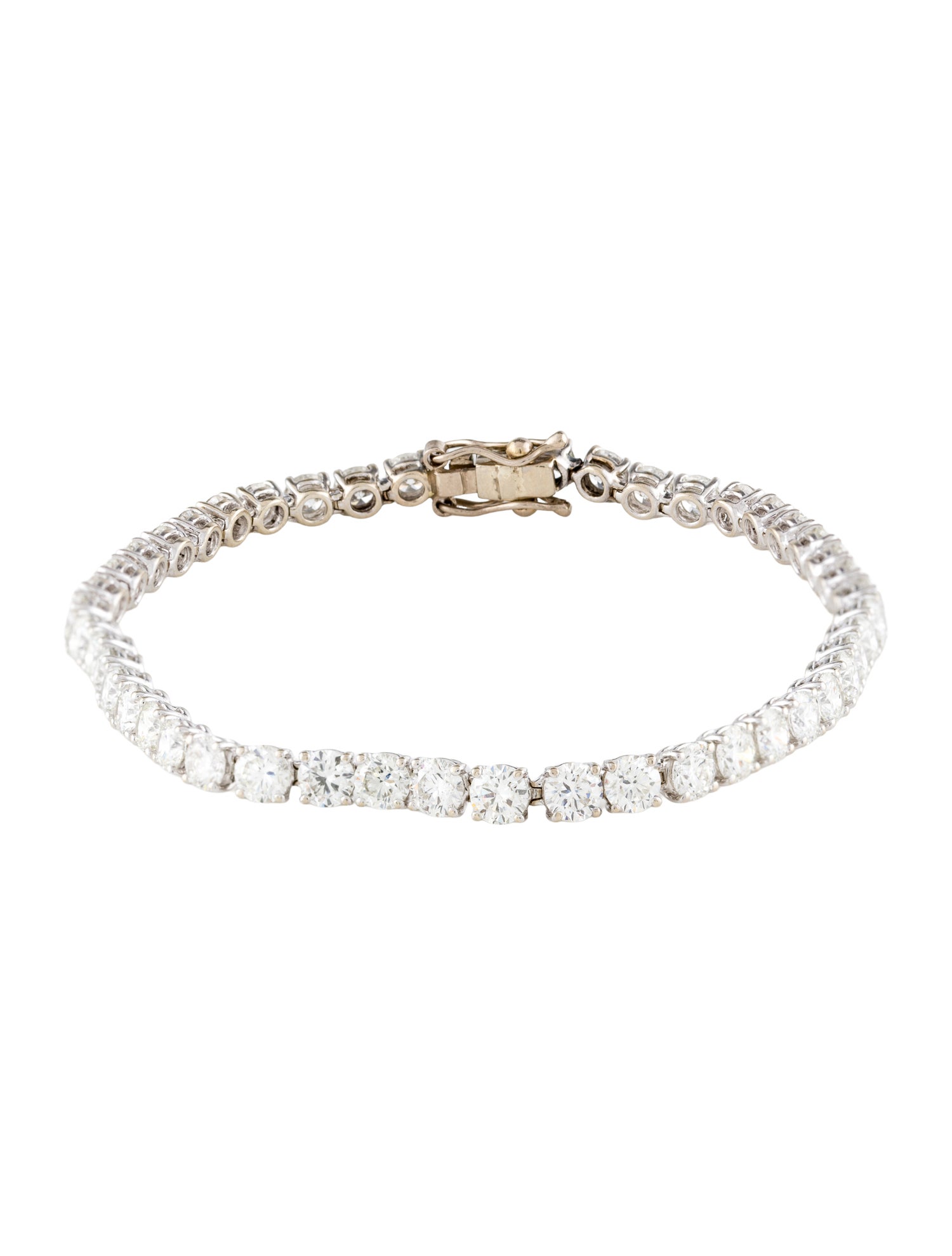Bracelet 18K 9.87ctw Diamond Tennis Bracelet