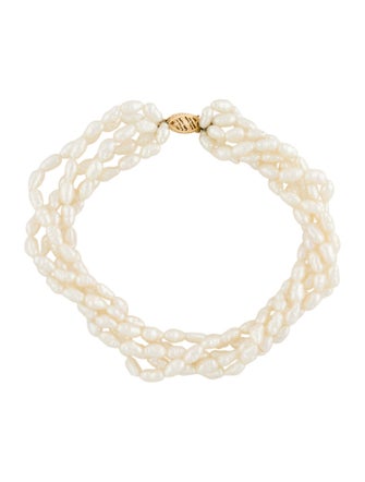 Bracelet 14K Multistrand Pearl Bracelet