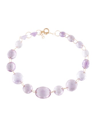Bracelet 14K Amethyst Beaded Convertible Bracelet Anklet