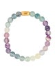 Bracelet 24K Fluorite Bead Cat Charm Bracelet