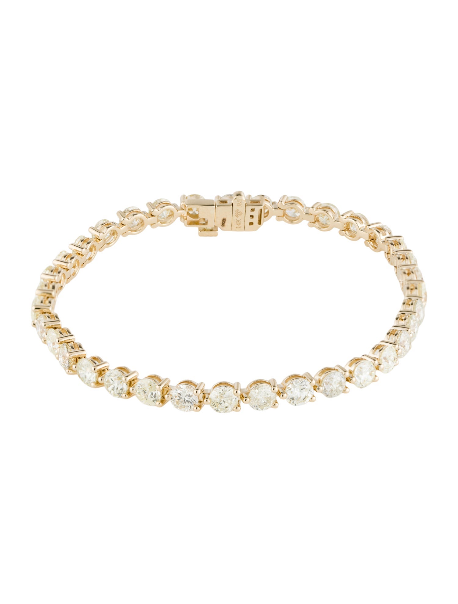 Bracelet 14K 9.74ctw Diamond Tennis