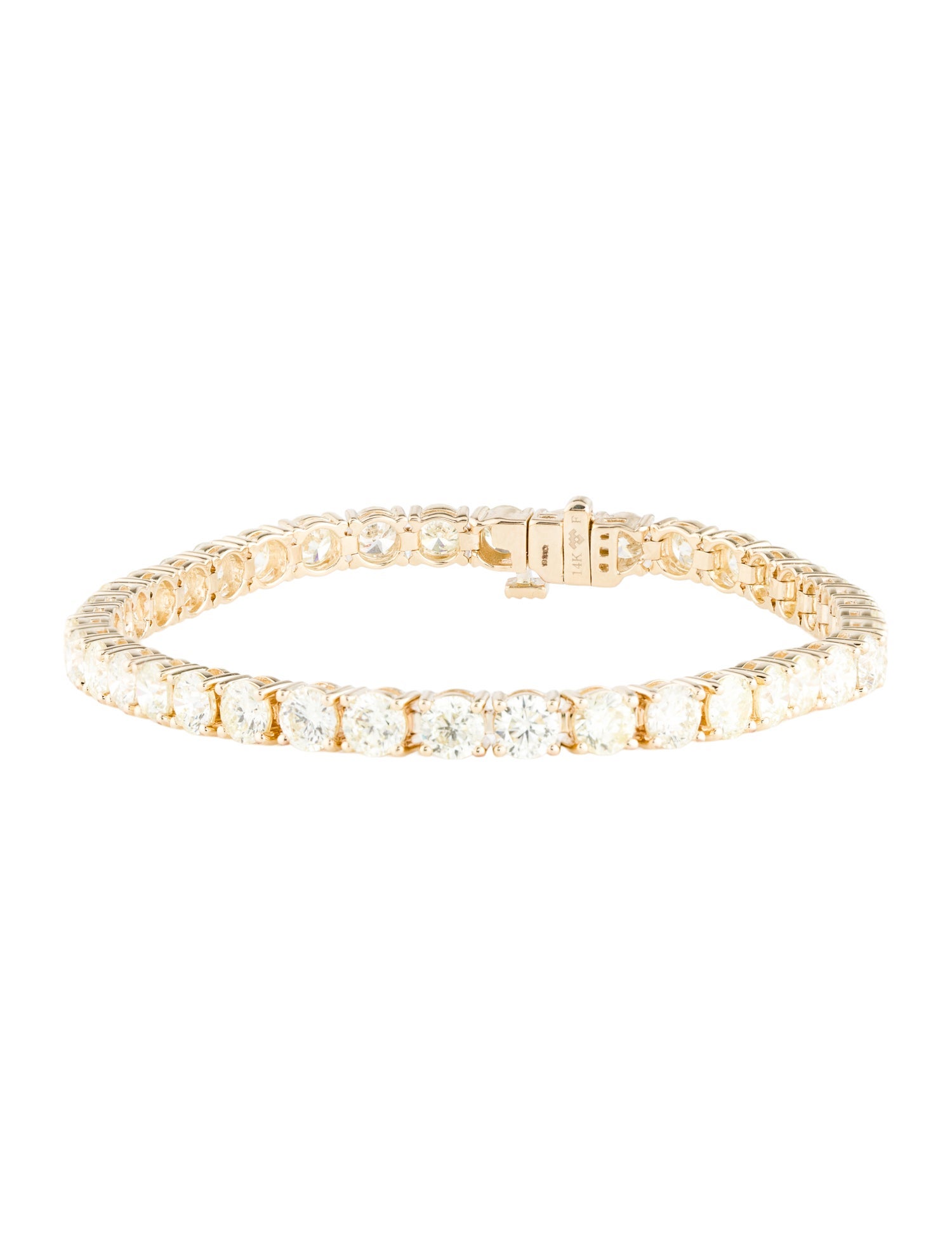 Bracelet 14K 10.22ctw Diamond Tennis Link