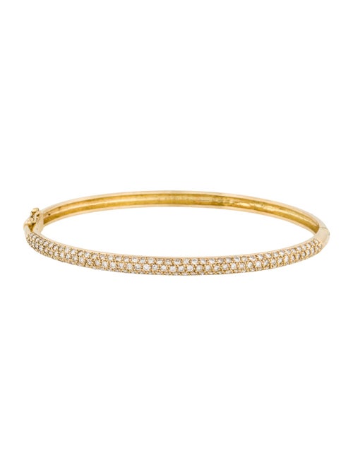 Bracelet 14K 1.43ctw Diamond Hinged Bangle