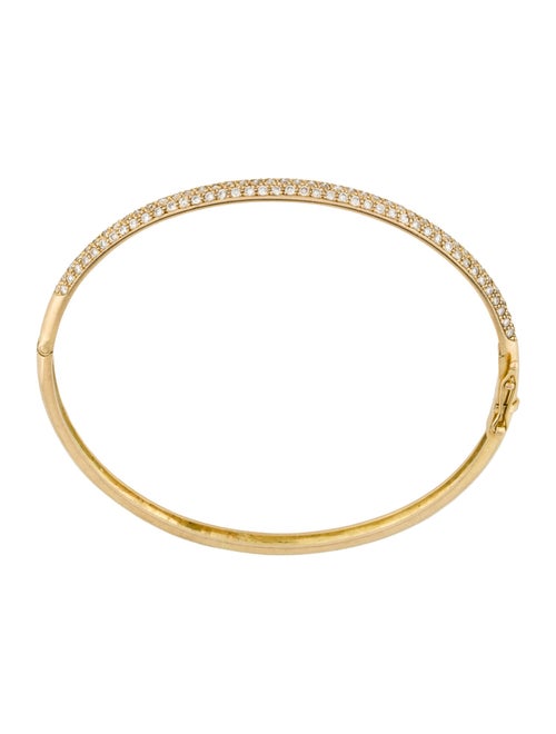 Bracelet 14K 1.43ctw Diamond Hinged Bangle