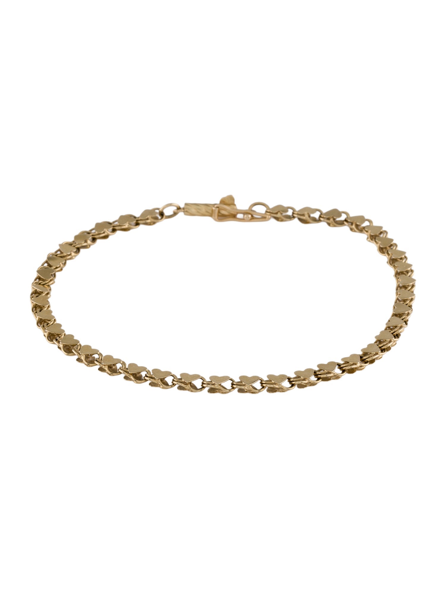 Bracelet 14K Heart Link