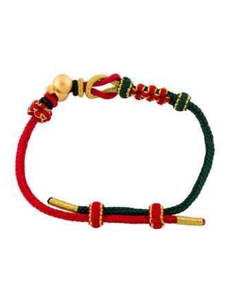 Bracelet 24K Gingerbread Man Adjustable Wrap Bracelet