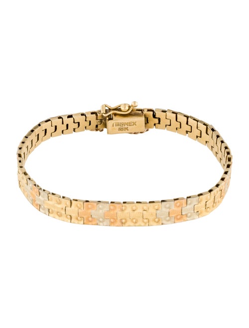 Bracelet 18K Tri-Color Flex Link Bracelet