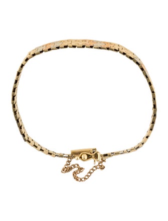 Bracelet 18K Tri-Color Flex Link Bracelet