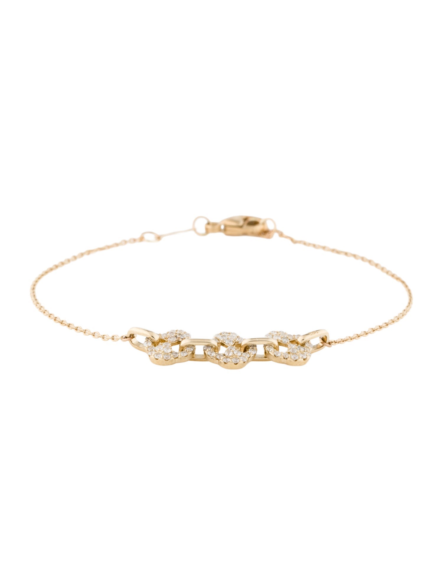 Bracelet 14K Diamond Station
