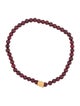 Bracelet 24K Rhodolite Beaded Stretch