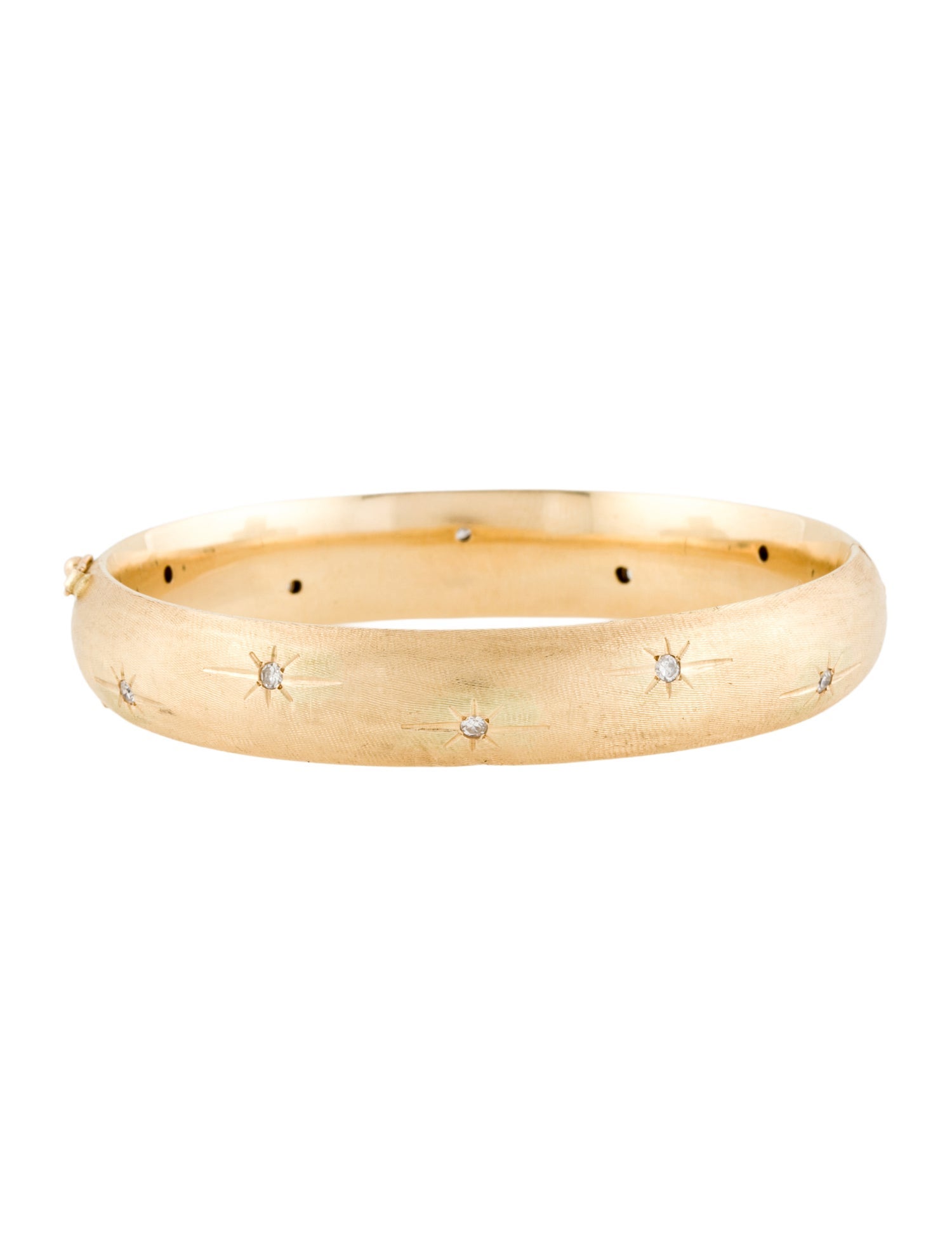 Bracelet 14K Diamond Star Bangle