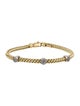 Bracelet 14K Diamond Station Bangle Bracelet