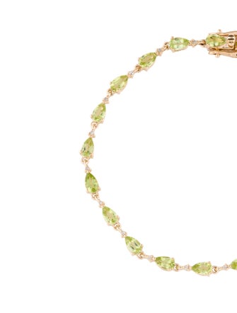 Bracelet 14K 4.35ctw Peridot Link Bracelet