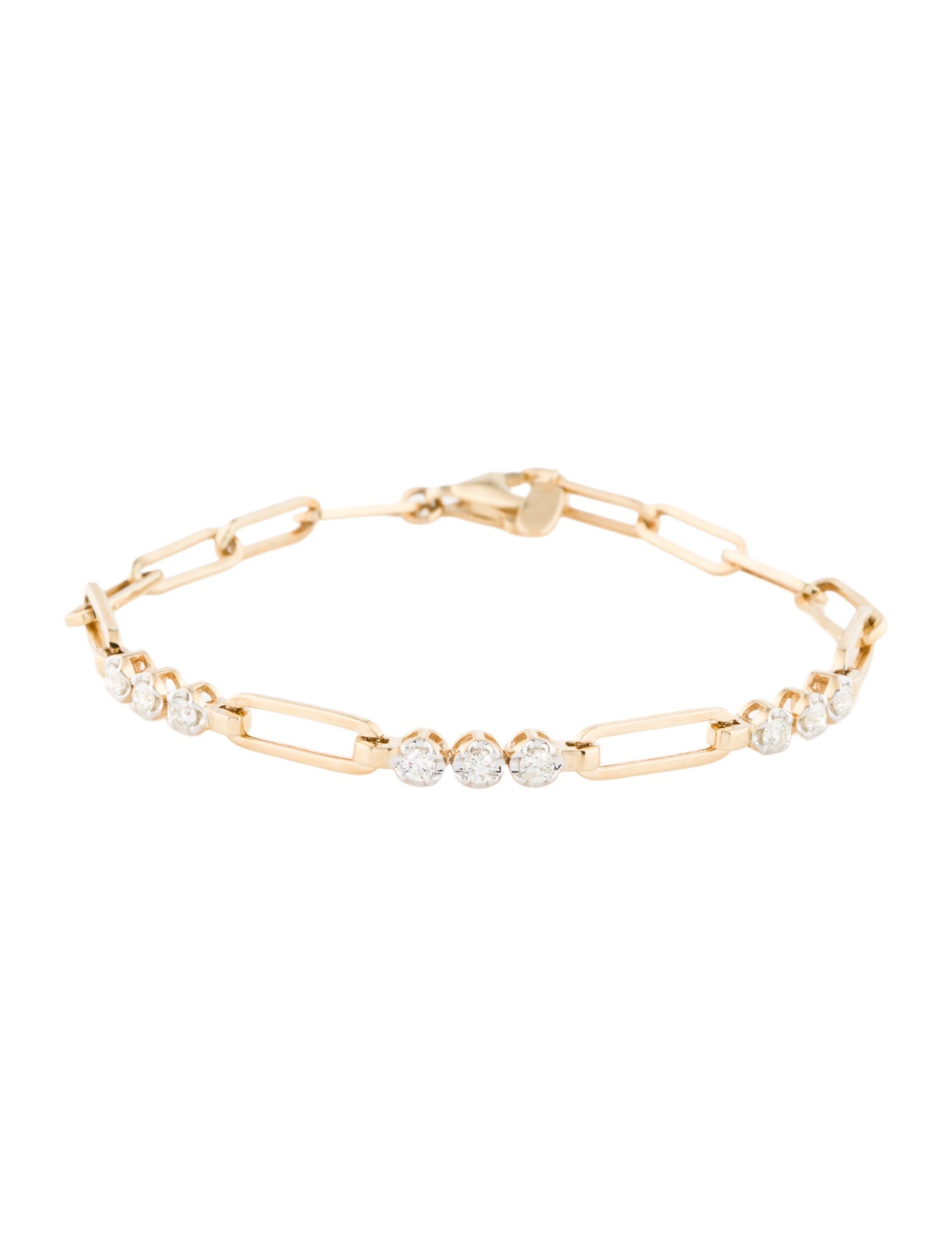 Bracelet 14K Diamond Station