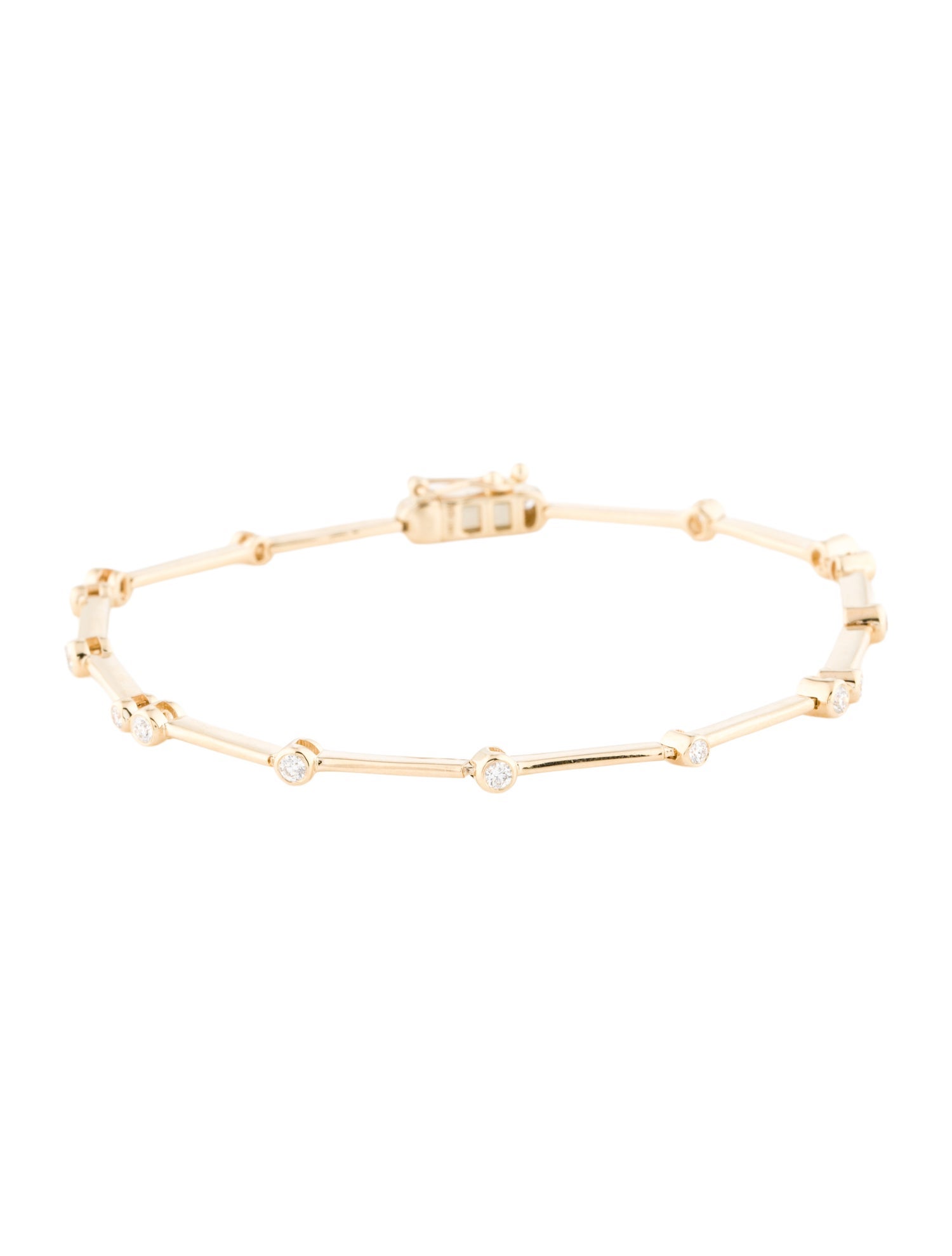 Bracelet 14K Diamond Station