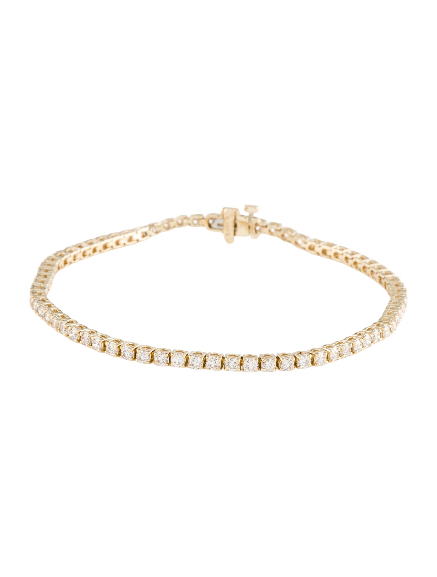 Bracelet 14K 3.00ctw Diamond Tennis w/ Tags