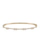 Bracelet 14K Diamond Bone Bangle Bracelet