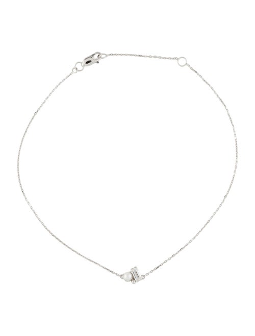 Bracelet Shane Co. 14K Pearl & Diamond Station Bracelet