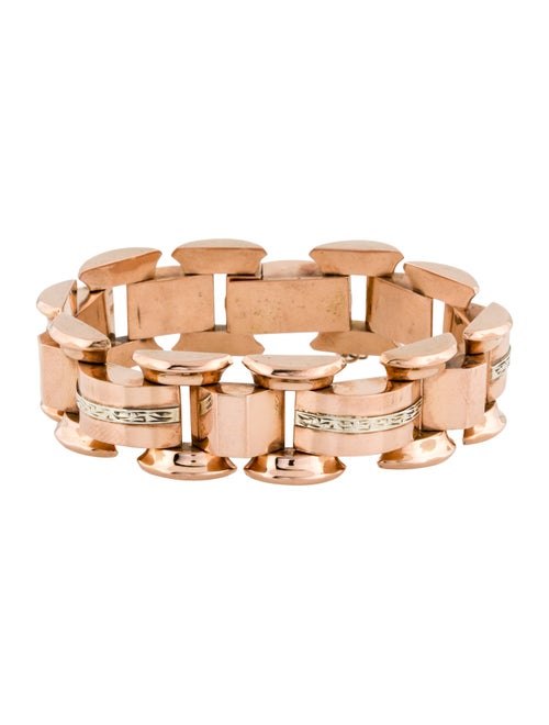 Bracelet 14K Two-Tone Link Bracelet