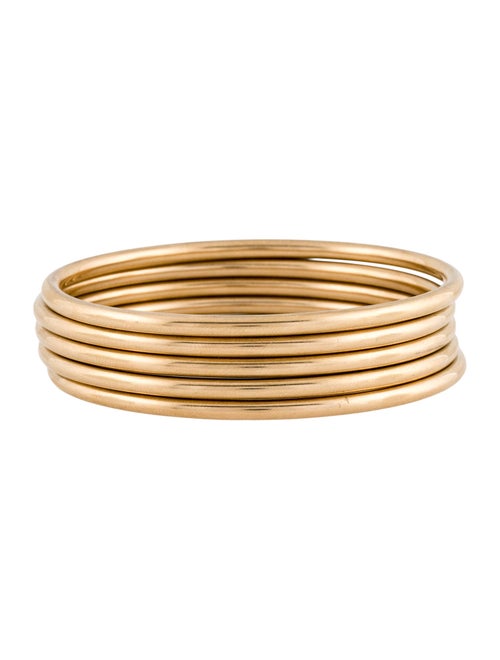 Bracelet 14K Five Bangle Bracelet Set