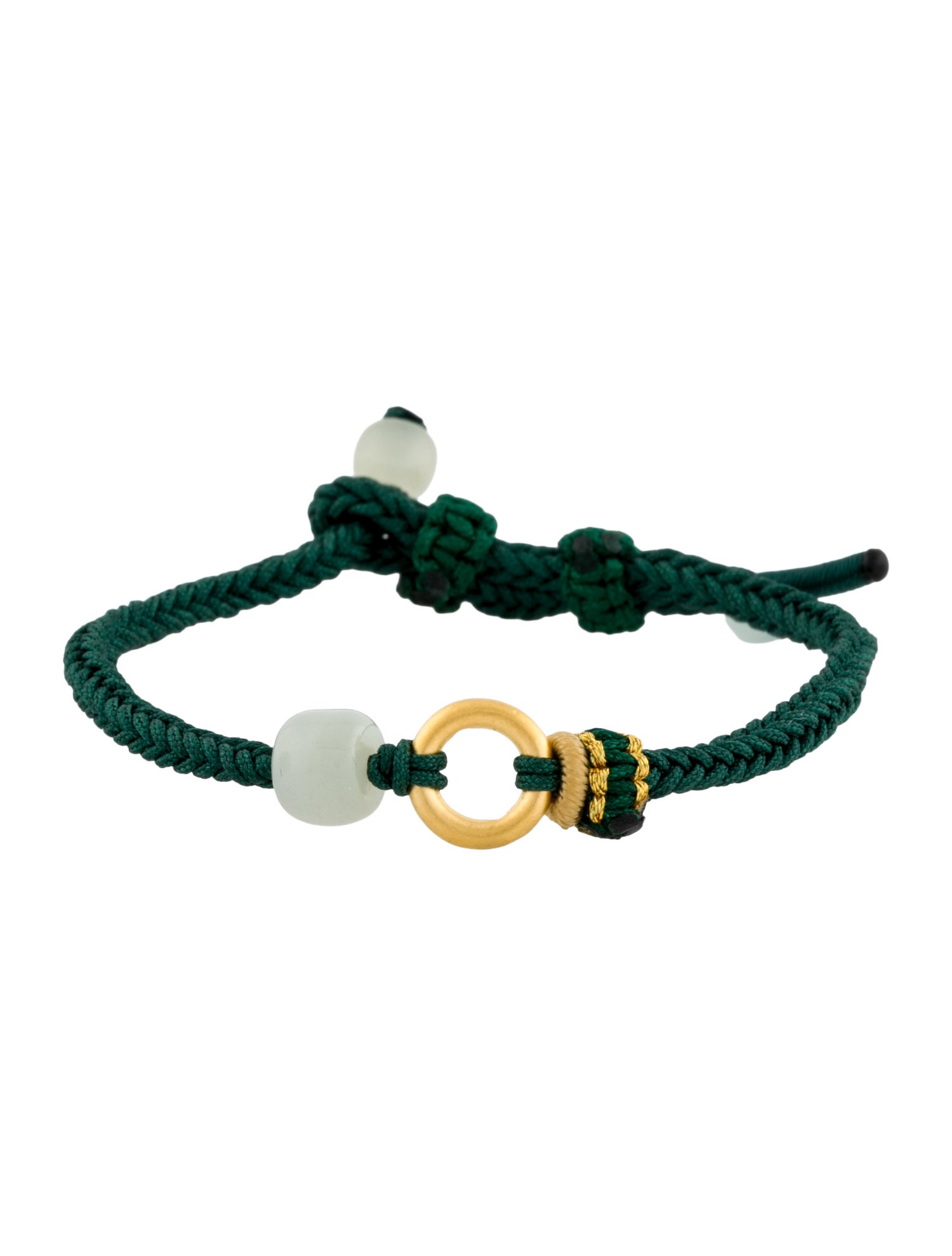 Bracelet 24K Serpentine & Chalcedony Adjustable
