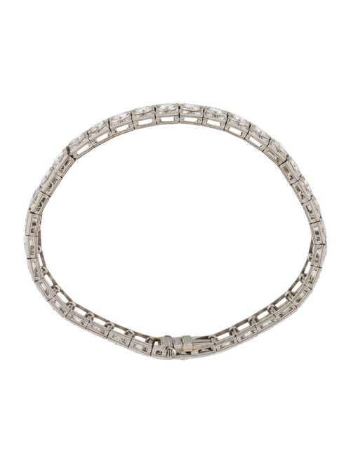 Bracelet Art Deco Platinum 7.04ctw Diamond Link Bracelet