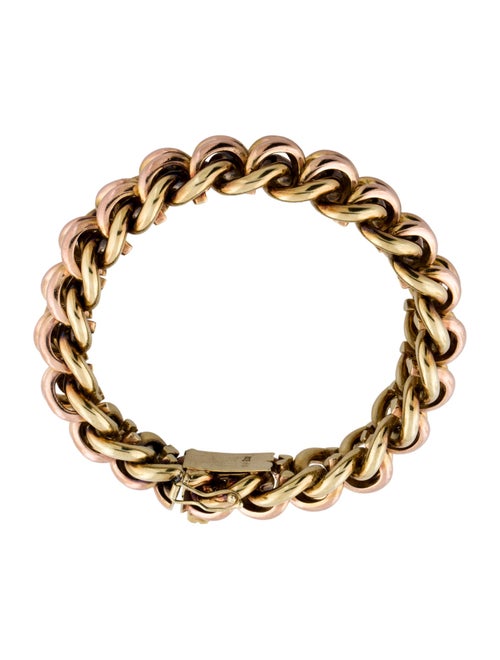 Bracelet 14K Two-Tone Woven Link Bracelet