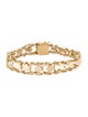 Bracelet 14K Heart Link Chain Bracelet