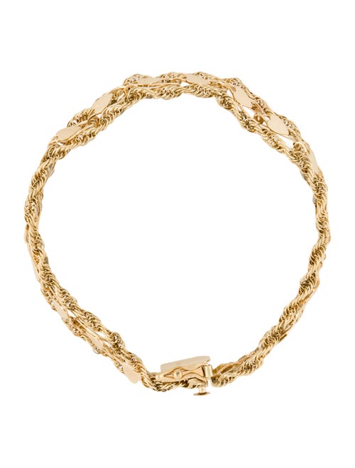 Bracelet 14K Heart Link Chain Bracelet