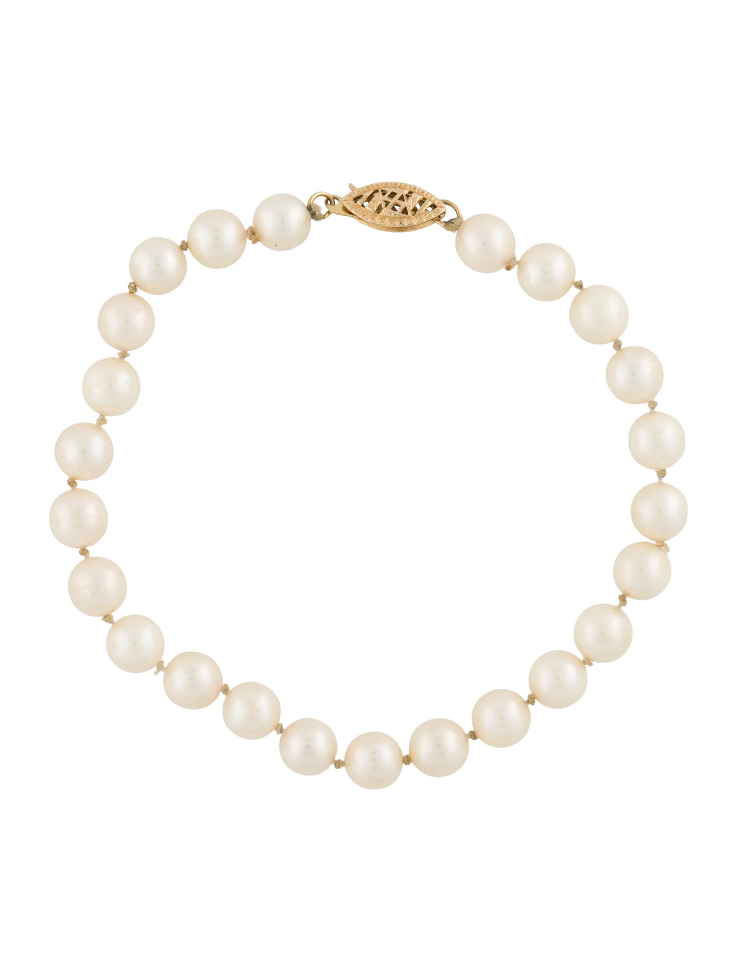 Bracelet 14K Pearl Bead Strand