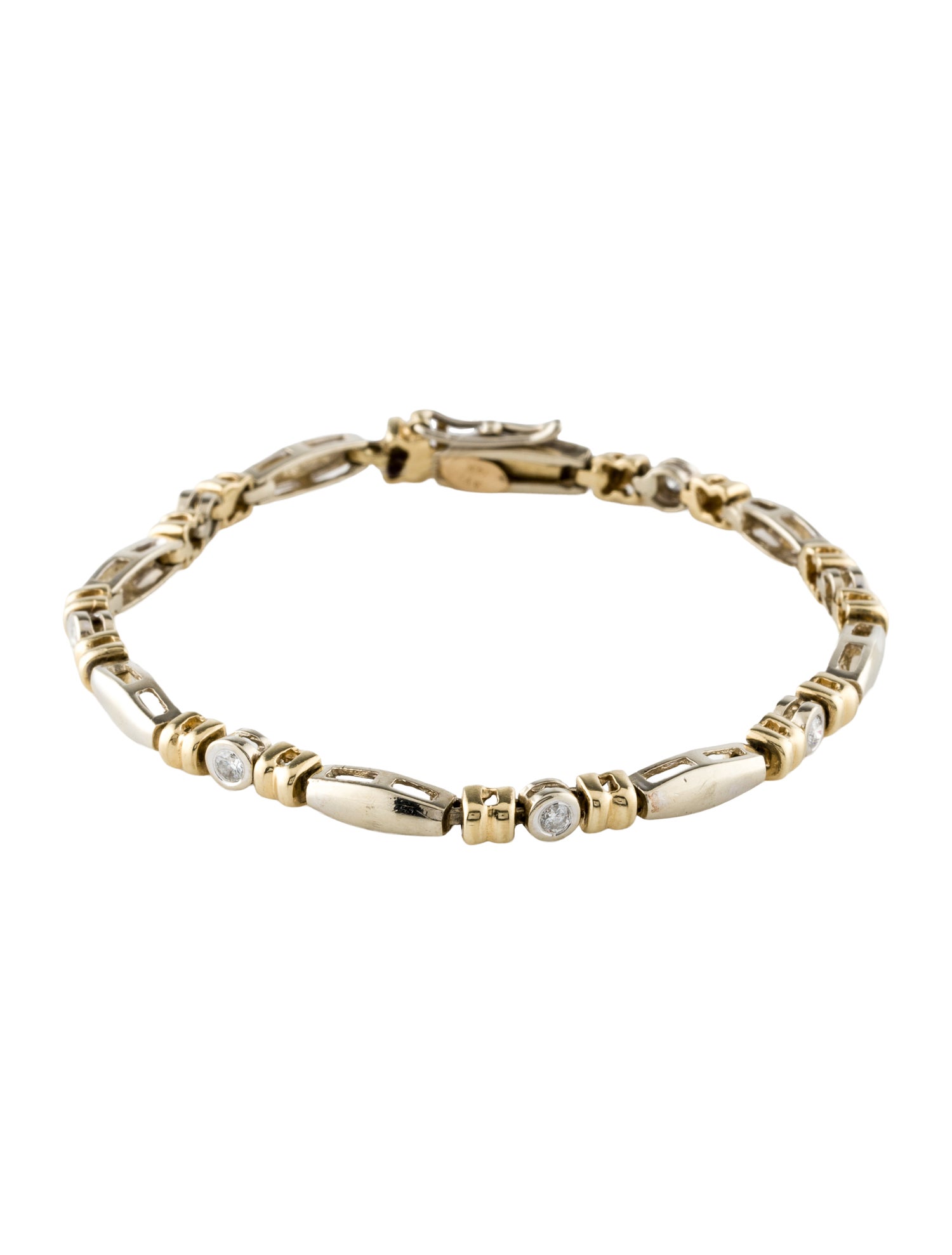 Bracelet 14K Diamond Station