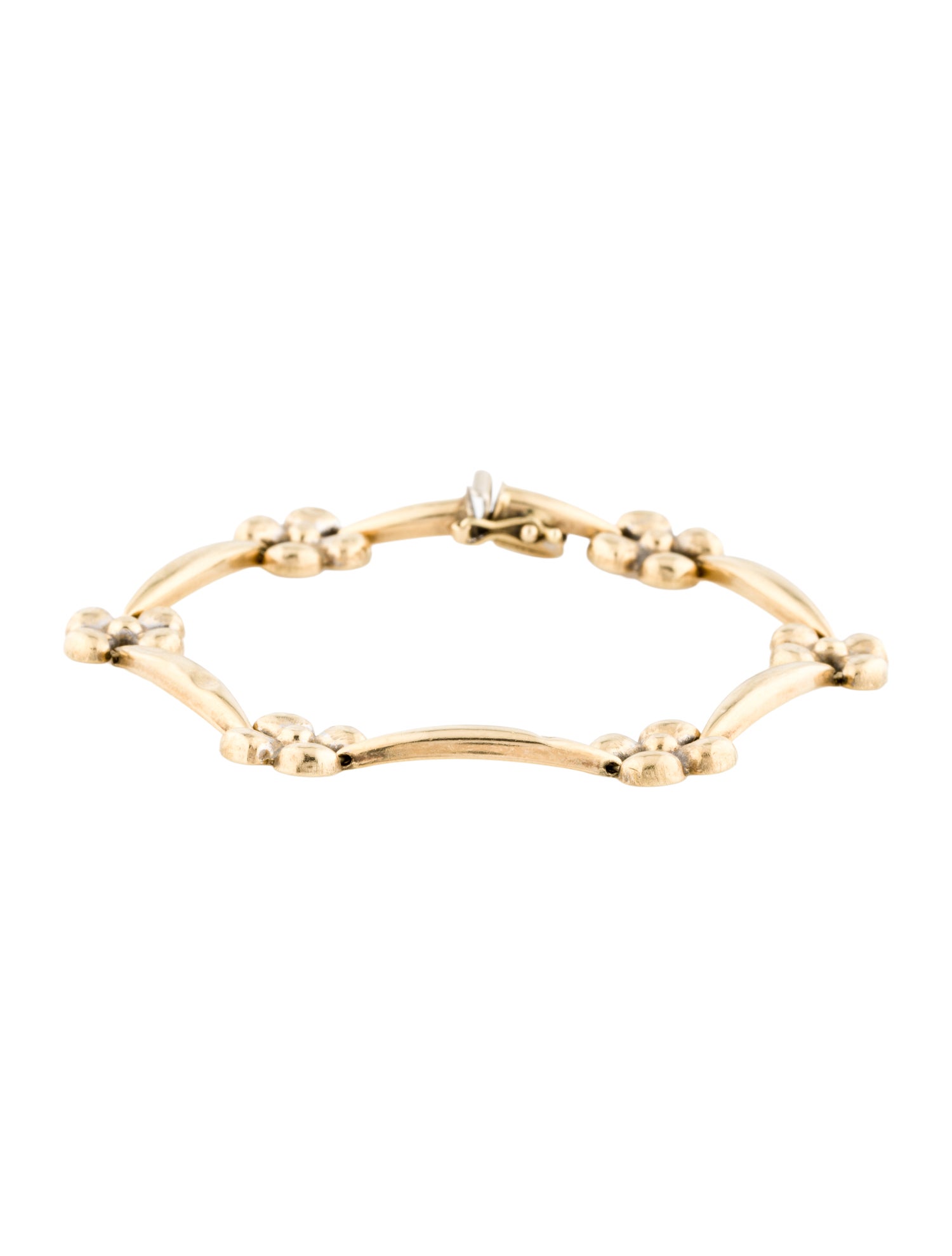 Bracelet 14K Flower Station Link