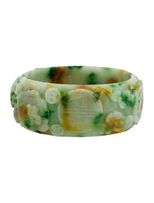 Bracelet Dyed Jadeite Carved Bangle Bracelet