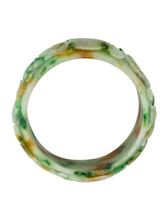 Bracelet Dyed Jadeite Carved Bangle Bracelet